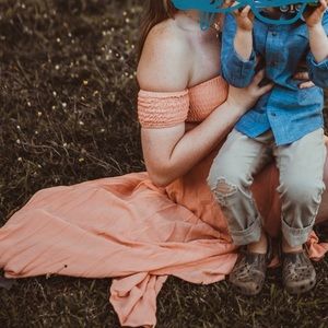 Hi-low dress (sunset)